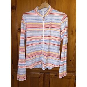 Carve Designs Women's XL Rashguard Long Sleeve Swim Top Shirt Cruz Striped Beach